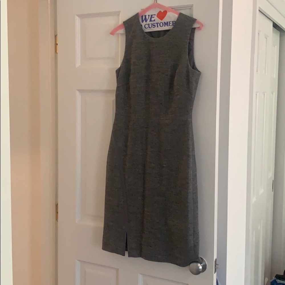 JCrew grey wool work dress